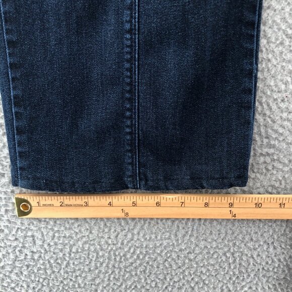 J Jill Jeans Womens 6 Blue Dark Wash Denim Metropolitan Full Leg Straight Casual - Picture 8 of 13